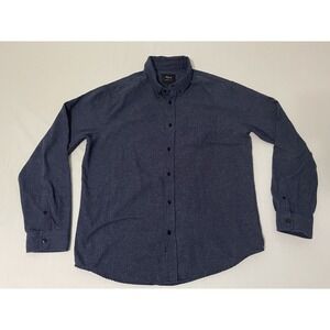 RAILS X Peterson‎ Partners Navy Flannel Runson Shirt Mens Size L